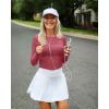 imageG4Free UPF 50 Rash Guard for Women Long Sleeve Workout Tops Lightweight Sun Shirts UV Protection Athletic HikingBurgundy