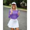 imageG4Free UPF 50 Rash Guard for Women Long Sleeve Workout Tops Lightweight Sun Shirts UV Protection Athletic HikingDark Purple