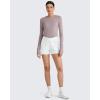 imageG4Free UPF 50 Rash Guard for Women Long Sleeve Workout Tops Lightweight Sun Shirts UV Protection Athletic HikingGray Lilac