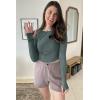 imageG4Free UPF 50 Rash Guard for Women Long Sleeve Workout Tops Lightweight Sun Shirts UV Protection Athletic HikingGrey Sage