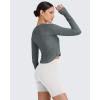 imageG4Free UPF 50 Rash Guard for Women Long Sleeve Workout Tops Lightweight Sun Shirts UV Protection Athletic HikingGrey Sage