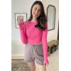 imageG4Free UPF 50 Rash Guard for Women Long Sleeve Workout Tops Lightweight Sun Shirts UV Protection Athletic HikingHot Pink