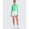 imageG4Free UPF 50 Rash Guard for Women Long Sleeve Workout Tops Lightweight Sun Shirts UV Protection Athletic HikingMint Green