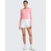 imageG4Free UPF 50 Rash Guard for Women Long Sleeve Workout Tops Lightweight Sun Shirts UV Protection Athletic HikingPink
