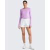 imageG4Free UPF 50 Rash Guard for Women Long Sleeve Workout Tops Lightweight Sun Shirts UV Protection Athletic HikingPurple