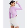 imageG4Free UPF 50 Rash Guard for Women Long Sleeve Workout Tops Lightweight Sun Shirts UV Protection Athletic HikingPurple