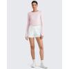 imageG4Free UPF 50 Rash Guard for Women Long Sleeve Workout Tops Lightweight Sun Shirts UV Protection Athletic HikingSmoky Blush