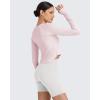 imageG4Free UPF 50 Rash Guard for Women Long Sleeve Workout Tops Lightweight Sun Shirts UV Protection Athletic HikingSmoky Blush