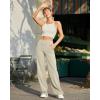 imageG4Free Wide Leg Pants for Women Loose Yoga Pants with Pockets PetiteRegularTall Stretch Casual Lounge PantsApricot