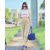 imageG4Free Wide Leg Pants for Women Loose Yoga Pants with Pockets PetiteRegularTall Stretch Casual Lounge PantsApricot