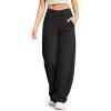 imageG4Free Wide Leg Pants for Women Loose Yoga Pants with Pockets PetiteRegularTall Stretch Casual Lounge PantsBlack