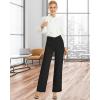 imageG4Free Wide Leg Pants for Women Loose Yoga Pants with Pockets PetiteRegularTall Stretch Casual Lounge PantsBlack