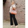 imageG4Free Wide Leg Pants for Women Loose Yoga Pants with Pockets PetiteRegularTall Stretch Casual Lounge PantsBlack