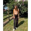 imageG4Free Wide Leg Pants for Women Loose Yoga Pants with Pockets PetiteRegularTall Stretch Casual Lounge PantsBlack