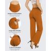 imageG4Free Wide Leg Pants for Women Loose Yoga Pants with Pockets PetiteRegularTall Stretch Casual Lounge PantsBrown Sugar