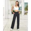 imageG4Free Wide Leg Pants for Women Loose Yoga Pants with Pockets PetiteRegularTall Stretch Casual Lounge PantsCharcoal Heather