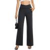 imageG4Free Wide Leg Pants for Women Loose Yoga Pants with Pockets PetiteRegularTall Stretch Casual Lounge PantsCharcoal Heather