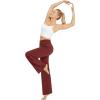imageG4Free Wide Leg Pants for Women Loose Yoga Pants with Pockets PetiteRegularTall Stretch Casual Lounge PantsDark Burgundy
