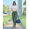 imageG4Free Wide Leg Pants for Women Loose Yoga Pants with Pockets PetiteRegularTall Stretch Casual Lounge PantsDark Forest Green