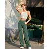 imageG4Free Wide Leg Pants for Women Loose Yoga Pants with Pockets PetiteRegularTall Stretch Casual Lounge PantsDark Forest Green