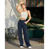 imageG4Free Wide Leg Pants for Women Loose Yoga Pants with Pockets PetiteRegularTall Stretch Casual Lounge PantsDark Navy