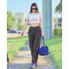 imageG4Free Wide Leg Pants for Women Loose Yoga Pants with Pockets PetiteRegularTall Stretch Casual Lounge PantsDeep Grey