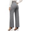 imageG4Free Wide Leg Pants for Women Loose Yoga Pants with Pockets PetiteRegularTall Stretch Casual Lounge PantsHeather Grey
