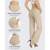 imageG4Free Wide Leg Pants for Women Loose Yoga Pants with Pockets PetiteRegularTall Stretch Casual Lounge PantsLight Khaki