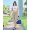 imageG4Free Wide Leg Pants for Women Loose Yoga Pants with Pockets PetiteRegularTall Stretch Casual Lounge PantsMocha