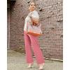 imageG4Free Wide Leg Pants for Women Loose Yoga Pants with Pockets PetiteRegularTall Stretch Casual Lounge PantsPink