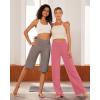 imageG4Free Wide Leg Pants for Women Loose Yoga Pants with Pockets PetiteRegularTall Stretch Casual Lounge PantsPink