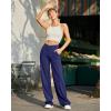imageG4Free Wide Leg Pants for Women Loose Yoga Pants with Pockets PetiteRegularTall Stretch Casual Lounge PantsRoyal Blue