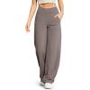 imageG4Free Wide Leg Pants for Women Loose Yoga Pants with Pockets PetiteRegularTall Stretch Casual Lounge PantsTaupe