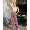 imageG4Free Wide Leg Pants for Women Loose Yoga Pants with Pockets PetiteRegularTall Stretch Casual Lounge PantsVelvet Dust