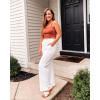 imageG4Free Wide Leg Pants for Women Loose Yoga Pants with Pockets PetiteRegularTall Stretch Casual Lounge PantsWhite