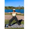 imageG4Free Women Casual Ribbed Wide Leg Pants with Pockets Lightweight High Waist Yoga Pants PetiteRegularTallBlack