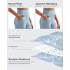 imageG4Free Women Casual Ribbed Wide Leg Pants with Pockets Lightweight High Waist Yoga Pants PetiteRegularTallBlue Willow