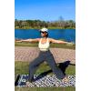 imageG4Free Women Casual Ribbed Wide Leg Pants with Pockets Lightweight High Waist Yoga Pants PetiteRegularTallDark Navy