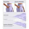 imageG4Free Women Casual Ribbed Wide Leg Pants with Pockets Lightweight High Waist Yoga Pants PetiteRegularTallLavender