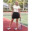 imageG4Free Women Tennis Skirts Athletic High Waisted Golf Skorts with 4 Pockets Inner Shorts for Pickleball WorkoutBlack