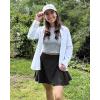 imageG4Free Women Tennis Skirts Athletic High Waisted Golf Skorts with 4 Pockets Inner Shorts for Pickleball WorkoutBlack