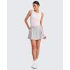 imageG4Free Women Tennis Skirts Athletic High Waisted Golf Skorts with 4 Pockets Inner Shorts for Pickleball WorkoutGrey
