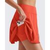 imageG4Free Women Tennis Skirts Athletic High Waisted Golf Skorts with 4 Pockets Inner Shorts for Pickleball WorkoutRust Orange
