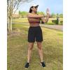 imageG4Free Womens 5 Athletic Shorts High Waisted Running Yoga Shorts Summer Casual Shorts with PocketsBlack