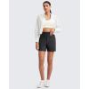 imageG4Free Womens 5 Athletic Shorts High Waisted Running Yoga Shorts Summer Casual Shorts with PocketsBlack