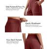 imageG4Free Womens 5 Athletic Shorts High Waisted Running Yoga Shorts Summer Casual Shorts with PocketsDark Burgundy