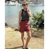 imageG4Free Womens 5 Athletic Shorts High Waisted Running Yoga Shorts Summer Casual Shorts with PocketsDark Burgundy