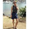 imageG4Free Womens 5 Athletic Shorts High Waisted Running Yoga Shorts Summer Casual Shorts with PocketsDark Navy