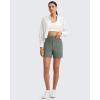 imageG4Free Womens 5 Athletic Shorts High Waisted Running Yoga Shorts Summer Casual Shorts with PocketsGrey Sage