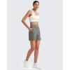 imageG4Free Womens 5 Athletic Shorts High Waisted Running Yoga Shorts Summer Casual Shorts with PocketsMocha Brown